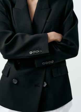 Блейзер із контрастним бавовняним низом4 фото