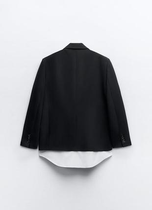 Блейзер із контрастним бавовняним низом10 фото