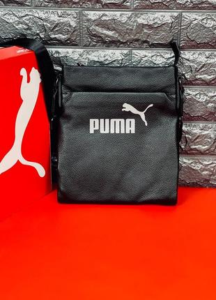 Мужская сумка через плечо puma чёрная сумка пума