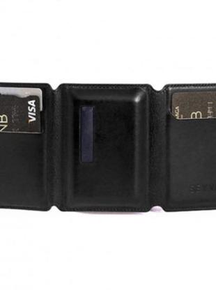 Портативний акумулятор гаманець seyvr power bank 1400mah black microusb2 фото