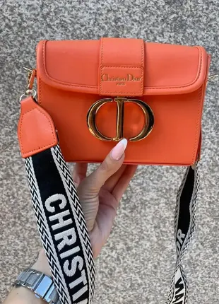 Жіноча сумка в стилі dior 30 montaigne orange маленька сумка на плече красива6 фото