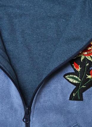 Куртка на подкладке, для девочки, замшевая smiletime new look, серо-голубой6 фото