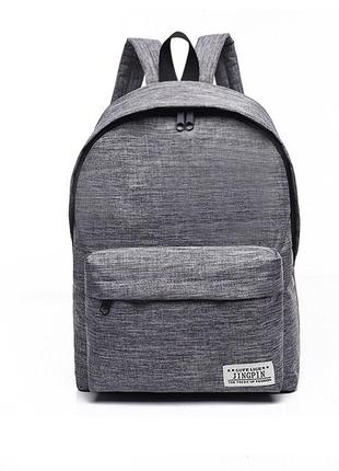 Стильный городской рюкзак унисекс серого цвета2 фото