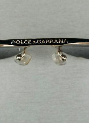 Dolce & gabbana очки мужские солнцезащитные черные в золотой металлической оправе9 фото