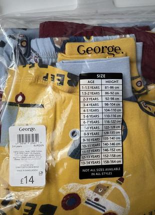 Піжами комплект george 92см 98см 104см транспорт трактор машини2 фото