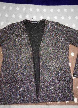 Стильний блискучий піджак з люрексной ниткою