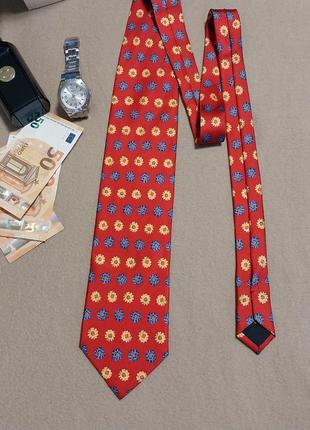 Якісна стильна брендова краватка 100% шовк  made in  switzerland 🇨🇭