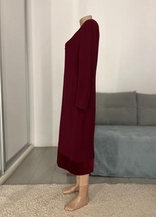 Классическое винтажное миди платье с оксамитом No4488 фото