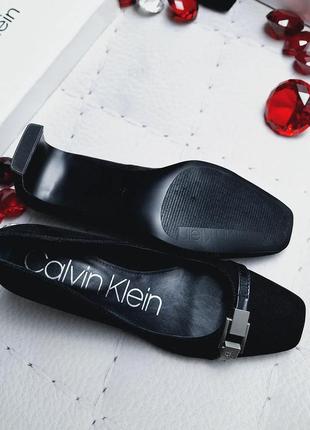 Calvin klein оригінал чорні туфлі на підборах4 фото