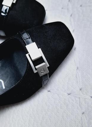 Calvin klein оригінал чорні туфлі на підборах3 фото