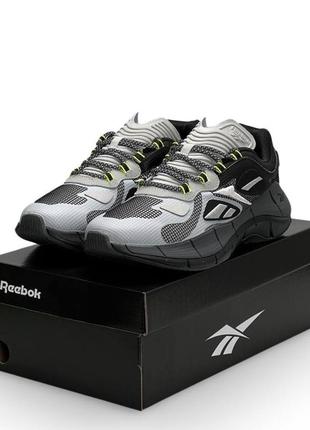 Чоловічі кросівки suwak reebok zig kinetica grey black рибок зиг кинетика
