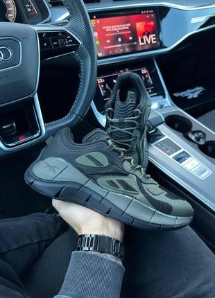 Мужские кроссовки reebok zig kinetica || army green black