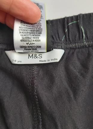 Штани дитячі піжамні m&s на 7-8 років6 фото