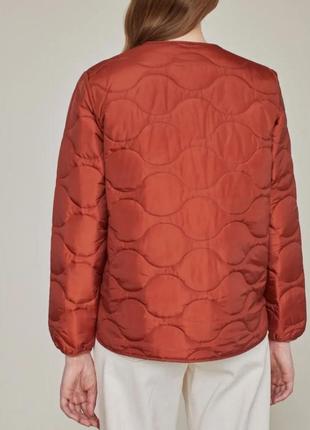 Куртка женская fabi демисезонная, стеганая, терракотовый цвет, размер l, xl5 фото