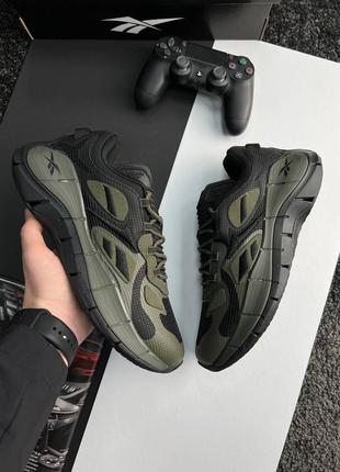Чоловічі кросівки suwak reebok zig kinetica green black рибок зиг кинетика