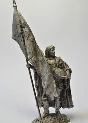 Іграшкові солдатики англiйський лицар 15 століття 54 мм олов'яні солдатики мініатюри статуетки