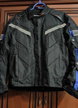 Rextek мотоциклетная кунтка,мужская водонепроницаемаятекстильная байкерская куртка.размер xs.1 фото