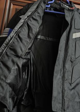Rextek мотоциклетная кунтка,мужская водонепроницаемаятекстильная байкерская куртка.размер xs.7 фото