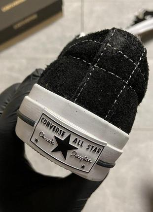 Кеды женские converse one star, черные (конверс, конверсы, кроссовки, женская обувь)4 фото