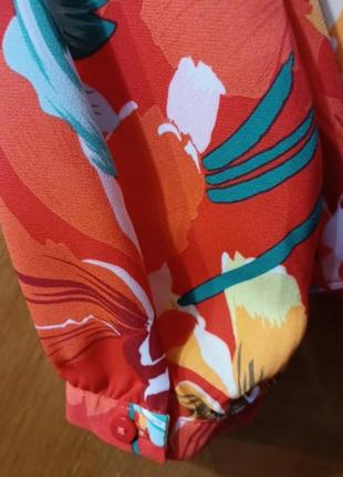 Яркая красивая блузка в цветах р.16 от soon matalan6 фото