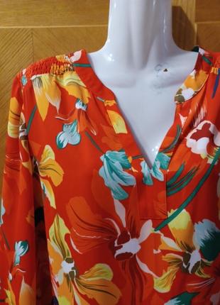 Яркая красивая блузка в цветах р.16 от soon matalan5 фото