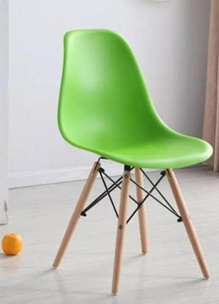 Крісло для кухні на ніжках bonro в-173 full kd зелене (2 шт)8 фото