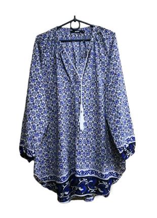 Свободная красивая блузка, туника1 фото
