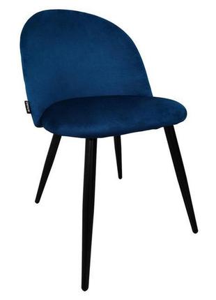 Стілець крісло для кухні, вітальні, кафе bonro b-659 синє9 фото