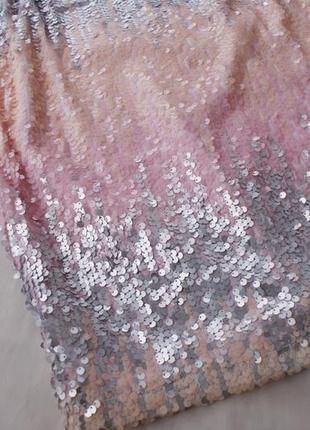 Брендовое коктельное платье пайетки градиент от quiz2 фото