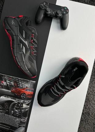 Чоловічі кросівки reebok zig kinetica || black red