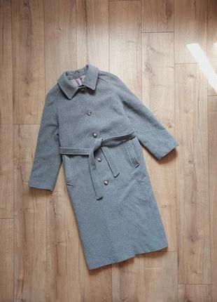 Кашемірове пальто вовняне класичне міді кашемировое пальто шерстяное классическое миди1 фото