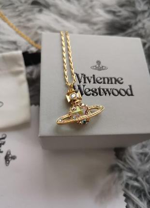 Ожерелье vivienne westwood со звездой (с упаковкой) овьен вествуд колье