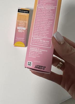 Neutrogena serum, солнцезащитная сыворотка, ежедневная невидимая защита, spf 60+, 50 мл2 фото