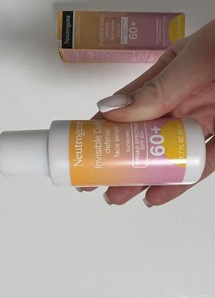 Neutrogena serum, солнцезащитная сыворотка, ежедневная невидимая защита, spf 60+, 50 мл3 фото