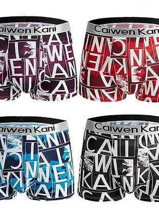 Набор трусов мужских боксеров caiwen kani 013 xl в подарочной коробке из 4 шт 10шт