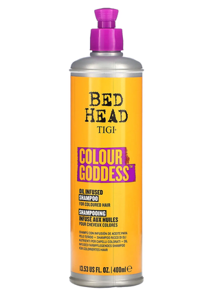 Tigi bed head colour ddess, шампунь с маслом, для окрашенных волос, 400 мл