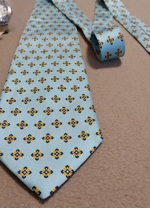 Люксовый качественный брендовый стильный галстук 100% шелк made in italy 🇮🇹4 фото