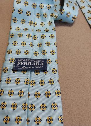 Люксовый качественный брендовый стильный галстук 100% шелк made in italy 🇮🇹6 фото