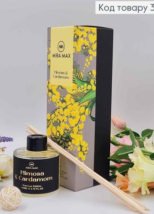 Аромадифузор 110мл. аромат mimosa & cardamom . mira max, україна