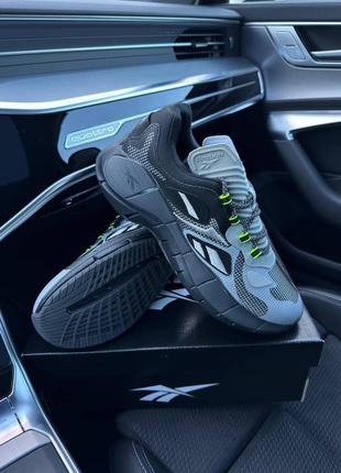 Мужские кроссовки reebok zig kinetica || grey black3 фото