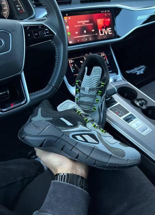 Мужские кроссовки reebok zig kinetica || grey black1 фото