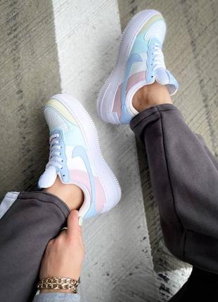 Женские кроссовки nike air force 1 shadow pastel5 фото