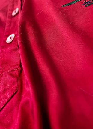 Golfino, винтажный гольф, водолазка насыщенного красного цвета из хлопка, made in portugal2 фото