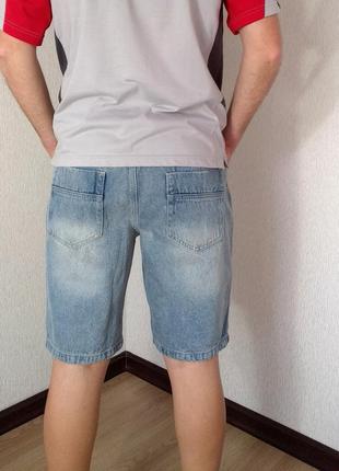 Стильні чоловічі джинсові шорти тренд rainbow3 фото