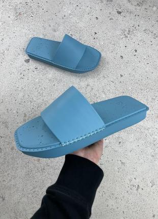 Adidas y-3 yohji yamamoto water slides light blue шльопнці унісекс оригінал