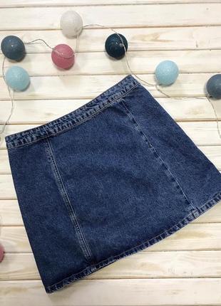 Стильная джинсовая юбка на пуговицах denim co3 фото