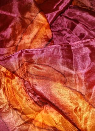 Шелковый шарфик батик 100% натуральный шелк7 фото