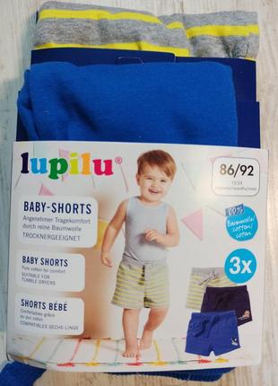 Lupilu® шорты на мальчика 12-24 мес. на рост 86/92 см, германия.4 фото