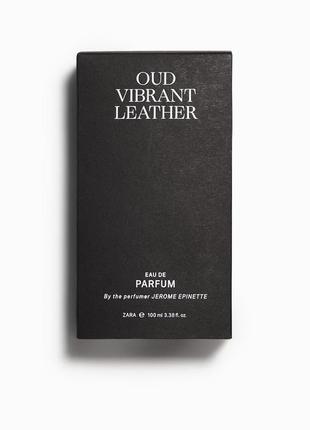 Мужские духи vibrant leather oud от zara 100 мл1 фото