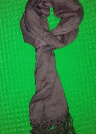Теплий шарф палантин кашемір/шовк3 фото